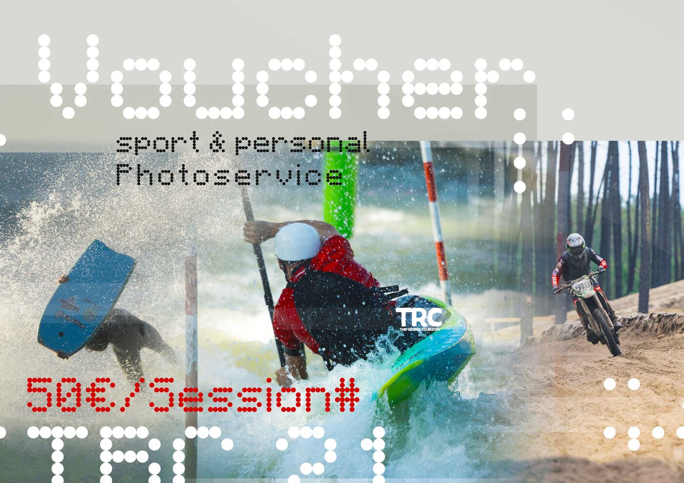 Photo service voucher: sport and personal photoshoots for 50 euros per session